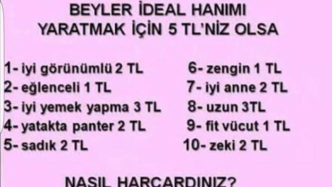 Erkekler, 5 liraya ideal kadını yaratabilir misiniz?