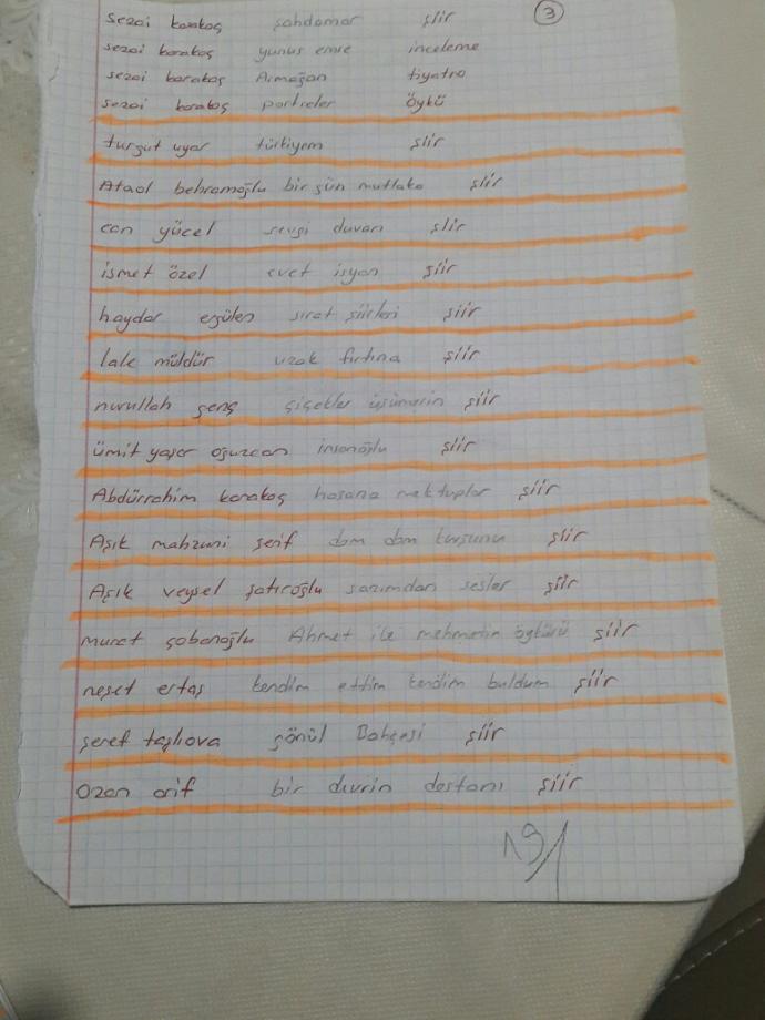 yazar eser ezberleme?