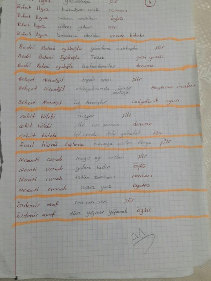 yazar eser ezberleme?