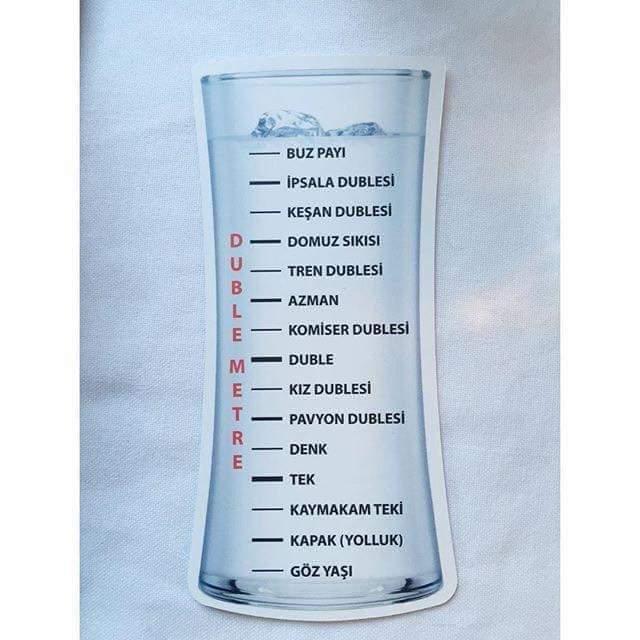 rakı bardak ölçüsü