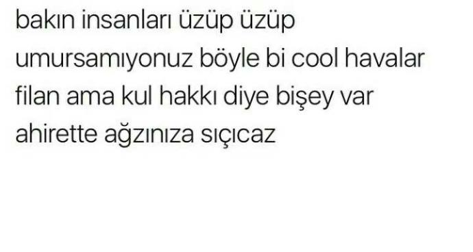 Kul hakkı yemekten korkar mısınız ? Birini üzüp pişman olduğunuz oldu mu ??
