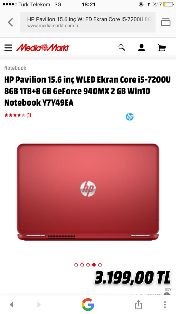 Kırmızı renkte hp notebook sizce nasıl ? Almayı düşünüyorum lütfen yardım resimli ?