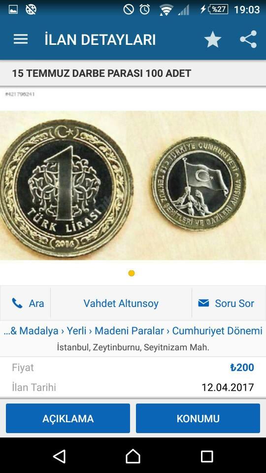 arkadaşlar darbe parası satılıyor mu?