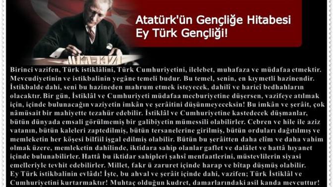 Atatürk'ün gençliğe hitabesi, size ne anlatıyor?