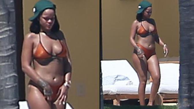 Rihanna'nın kilolu hali sevenlerini şaşırttı! Gerçekten bir dirhem et bin ayıp örter mi?