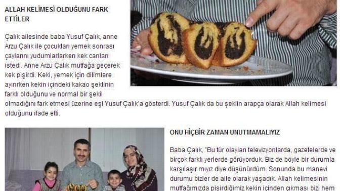 Kekin İçinde Allah Yazısı Çıktı Sizce de İbretlik Değil Mi?