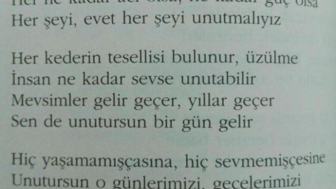 Herşeyi unutmak diye bir şey varmıdır?