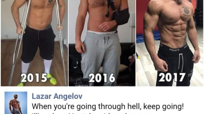 Lazar angelov un resımdekı vucudunun degısıklıgı hakkında ne düşünüyorsunuz?