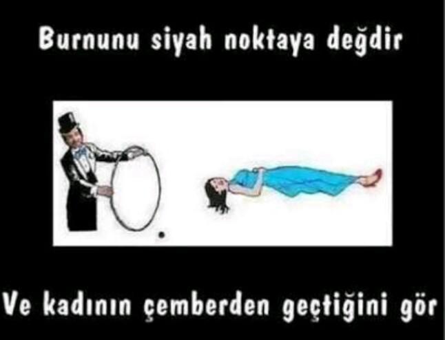 Kimler kadının çemberden geçtiğini gördü?
