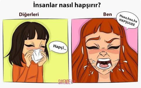 Nazik mi hapşırırsınız yoksa bulunduğunuz yeri mi yıkarsınız ?