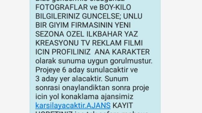Cast ajans başvuru yaptım onaylandı?