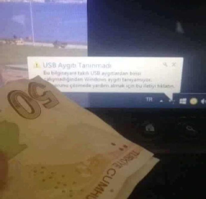 Bilgisarınıza USB'yi tanıması için rüşvet teklif eder misiniz??