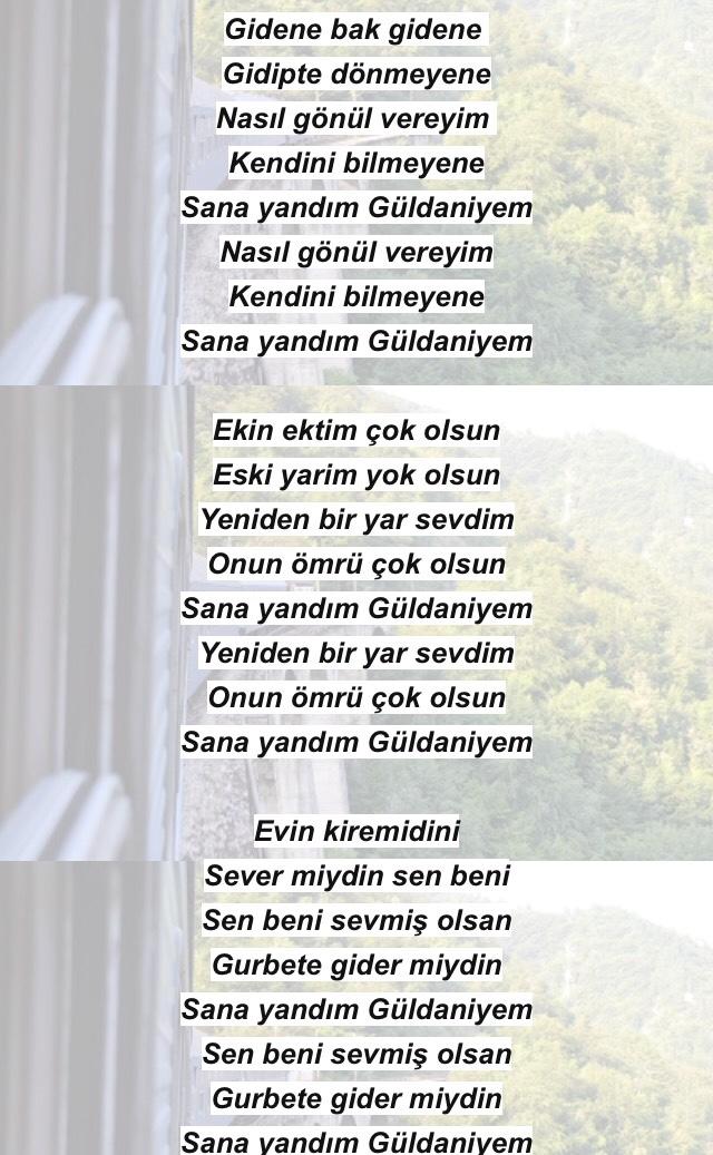 Arkadaşlar güldaniyem türküsünün hikayesini bilen var mı?
