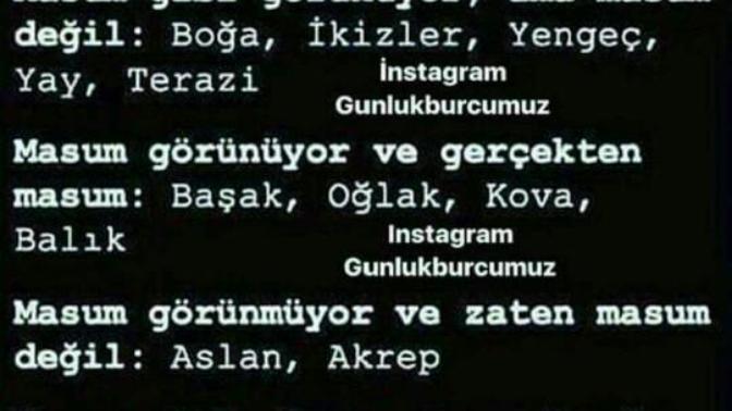 Burçların Masumluk Seviyeleri? Sen Hangi Burçsun?