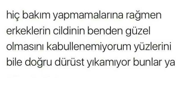 Adalet nerde ? Neden erkeklerin cildi daha kusursuz 😣??