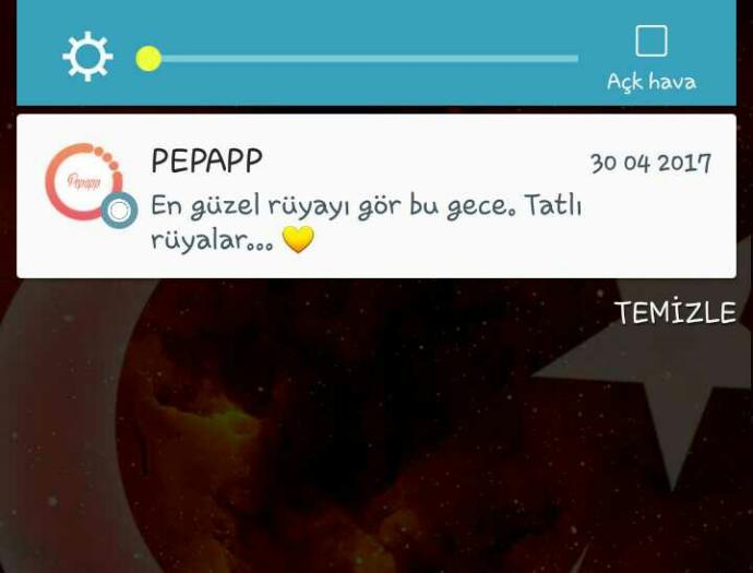 Size iyi geceler mesajı atan biri var mı??