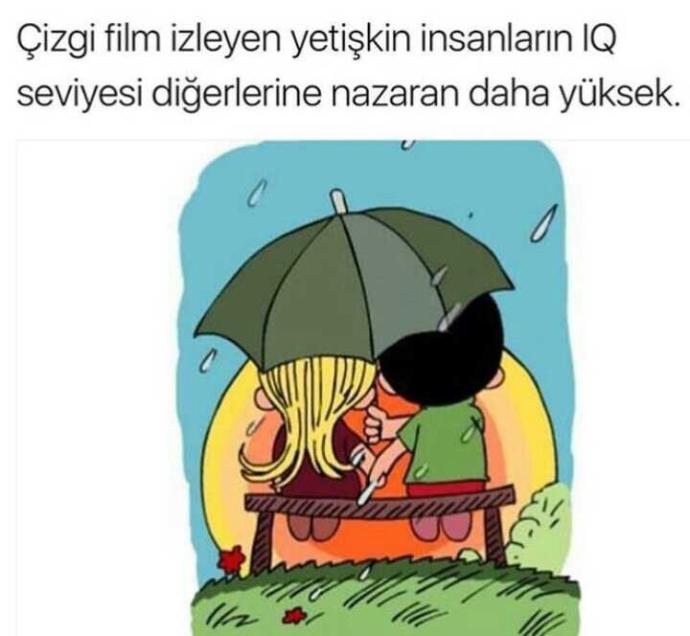Çizgi film izleyen yetişkin insanların IQ seviyesi diğerlerine nazaran daha yüksekmiş. Peki siz çizgi film izler misiniz?