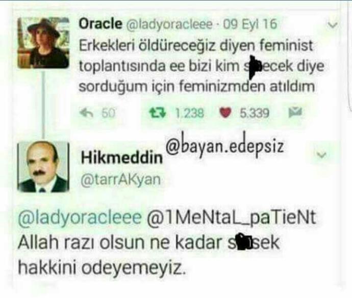 feminist ler erkeklere neden bela olur?