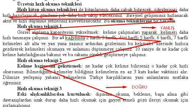 Hızlı okumanın tekniklerini biliyor muydunuz?