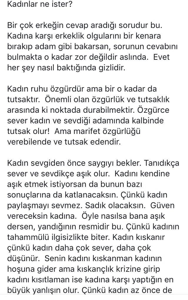 Klasik bir soru (degisik bir bakis acisi) Kadinlar ne ister?