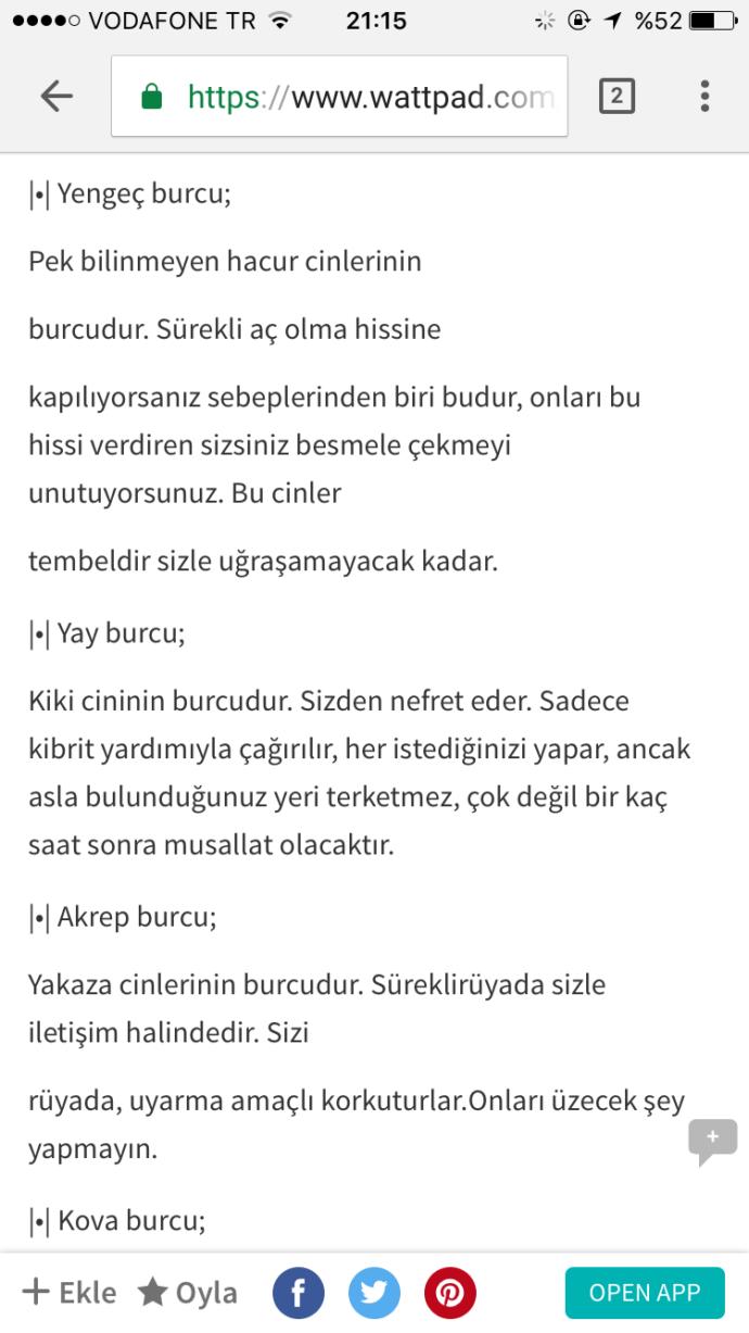 Burçlara göre cin kabileleri varmış ??