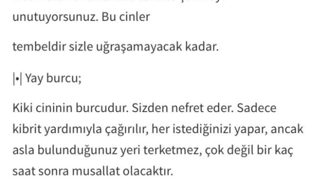 Burçlara göre cin kabileleri varmış?