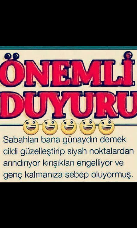 Günaydın demek yok mu bana???????