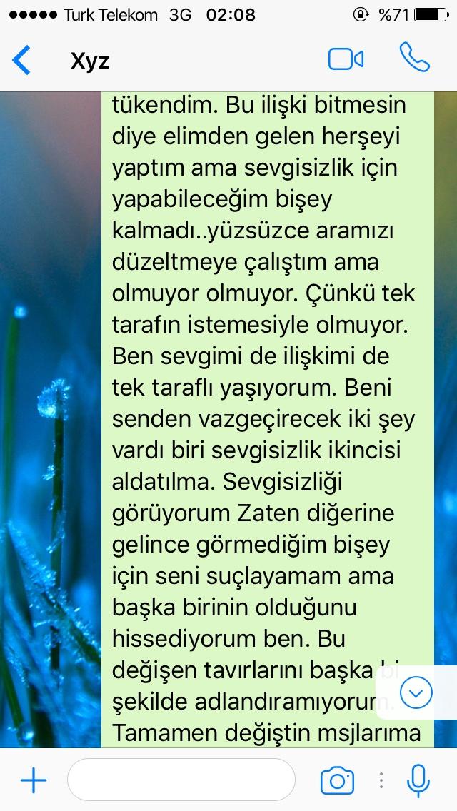 İlgisiz sevgiliye?