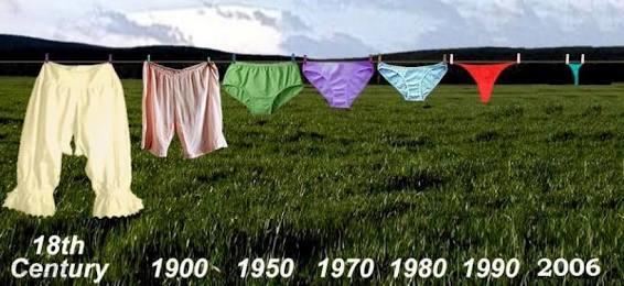 İç çamaşırının evrimi?