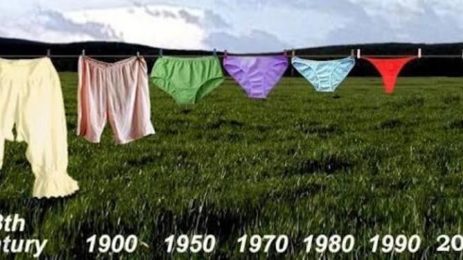 İç çamaşırının evrimi?