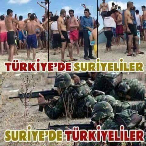 Türkler ve Suriyeliler arasındaki fark..Resim hakkında ne düşünüyorsunuz?