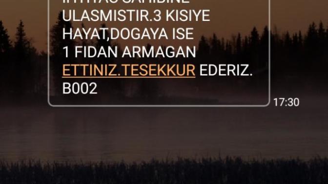 Yaptığım kan bağışıyla üç cana hayat, doğaya bir fidan armağan etmişim! Böyle bir mutluluk olabilir mi?