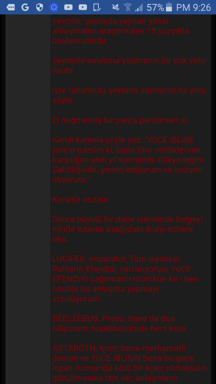 Şeytana ruhunu satma duasını okudum yardım edin?