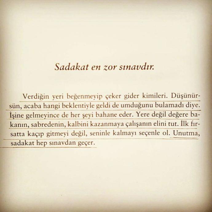 Sadakat en zor sınavdır.. Peki siz bu sınavda başarılı olabileceğinize olabildiğinize inanıyor musunuz?