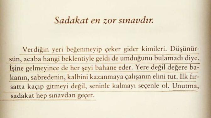 Sadakat en zor sınavdır.. Peki siz bu sınavda başarılı olabileceğinize olabildiğinize inanıyor musunuz?
