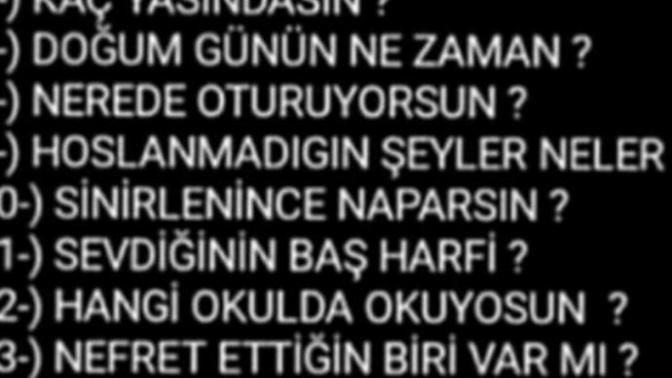 Soruları görelim?