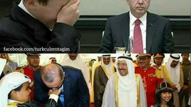 Katar Emiri'nin çocuğunun elini öpen recep tayyip erdoğan hakkında ne düşünüyorsunuz?