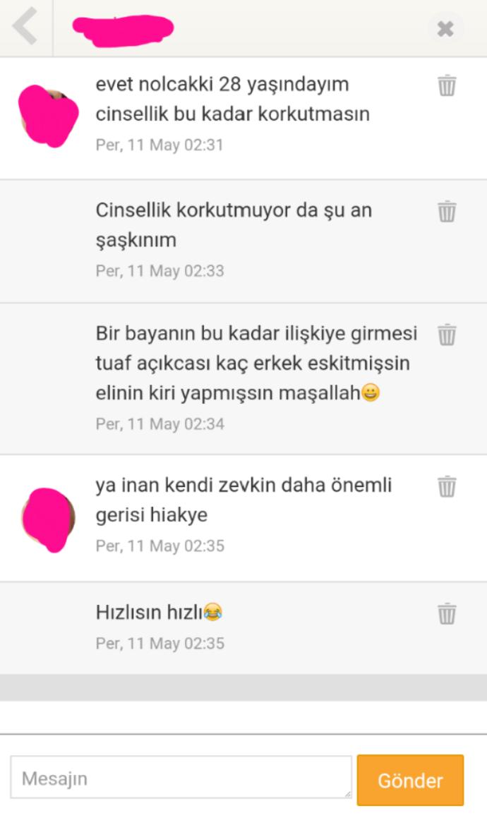 Erkek mi Bayan mı bu mesajı yazan?