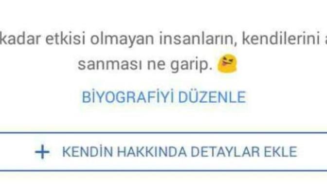 Facebook biyografi sözleri önerir misiniz?
