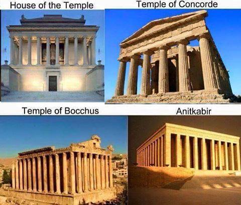 Anıtkabir yapısal şekil olarak mason tapınaklarına benzemiyor mu sizce ?Bu yapılarla anıtkabir arasındaki fark nedir?