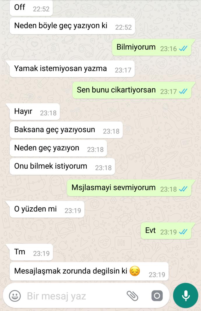 Bazen kendime çok kızıyorum 😞 ?