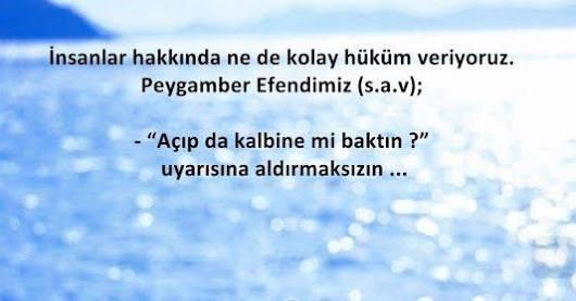 Yargısız infaz ! Gördüğünüze, duyduğunuza inanıp peşin hüküm mü verirsiniz yoksa karşı tarafı anlayıp dinler misiniz?