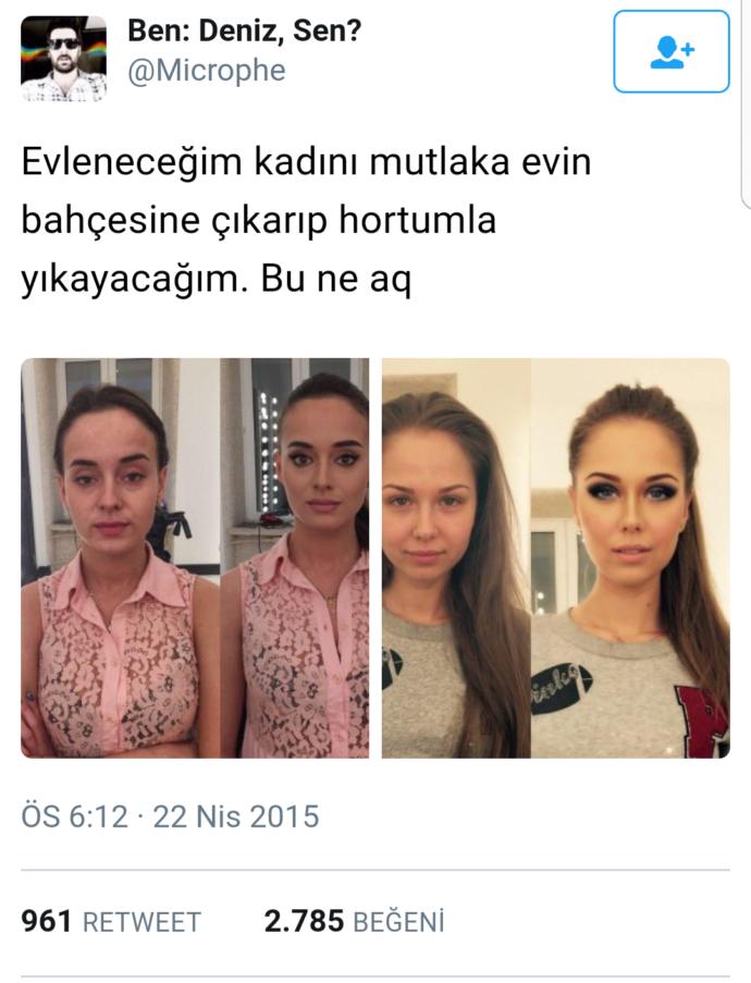 Evlenilecek kadını bahçede hortumla yıkama fikri nasıl?