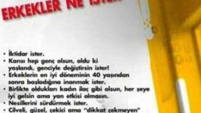 Yıllarca 'kadınlar ne ister?' sorusu dillerde dolaşıp durdu. Peki ya erkekler kadınlardan ne ister hiç düşündünüz mü😄?