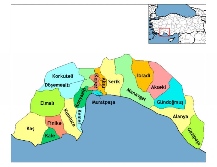 Antalya'da en çok alman turist nerede bulunmaktadır?