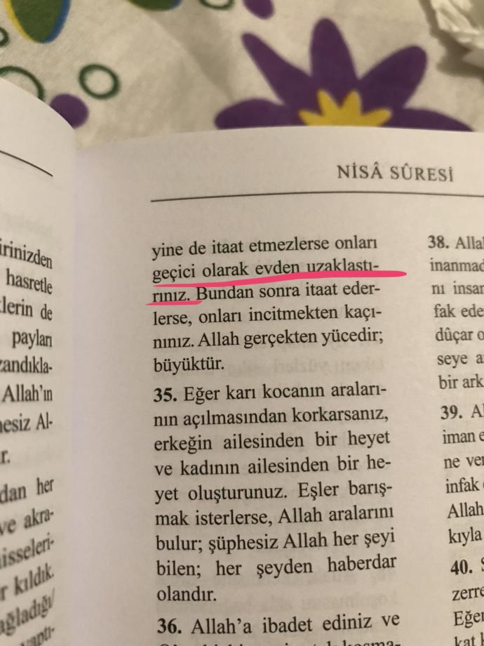 Arkadaşlar cidden kötü durumdayım din konusunda. Siz Nisa 34 hakkında ne düşünüyorsunuz?