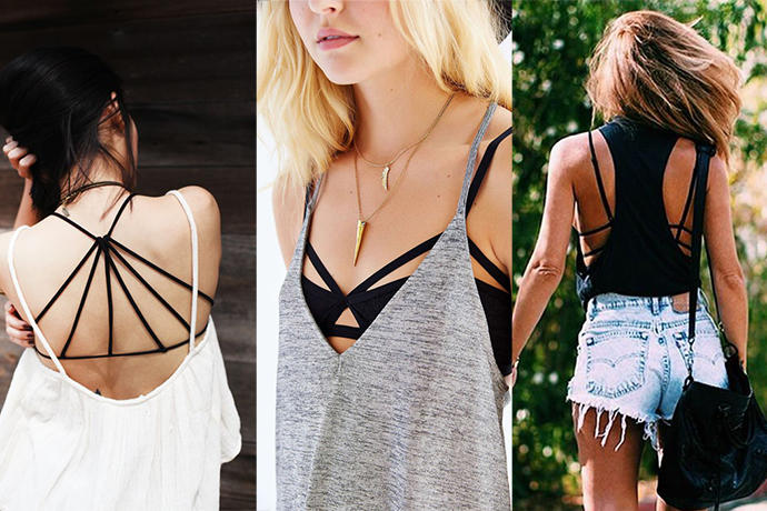 Bralet Sütyen sokak modasında görülmeye başlandı! Cesaret isteyen bralet modasını nasıl buldunuz?