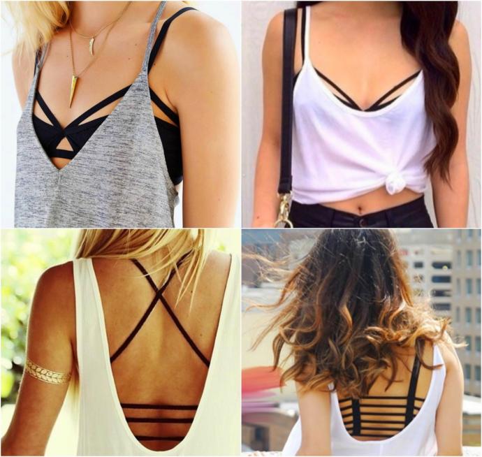 Bralet Sütyen sokak modasında görülmeye başlandı! Cesaret isteyen bralet modasını nasıl buldunuz?