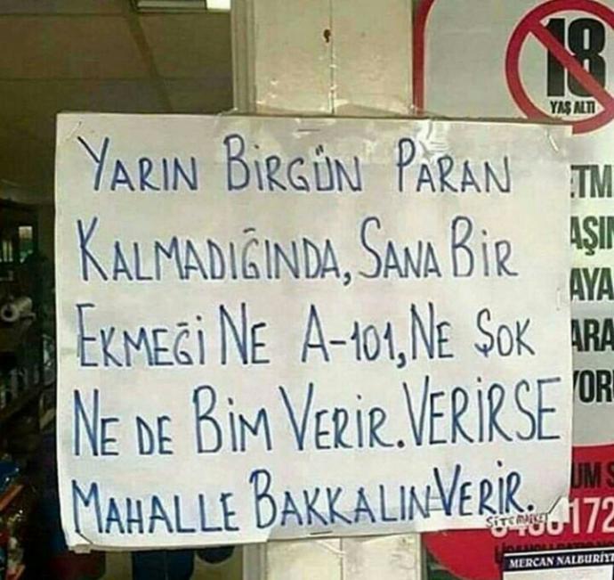 Bakkaldan alışveriş yapar mısınız ??
