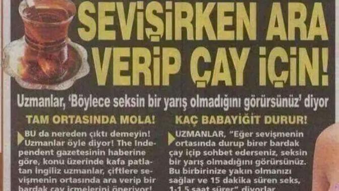 ‘Sevişirken ara verip çay için!’ siz bu konuda ne düşünüyorsunuz?